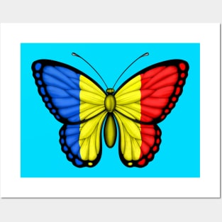 Romanian Flag Butterfly Posters and Art